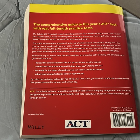 The official ACT prep guide from the makers of the ACT. - Picture 3 of 5